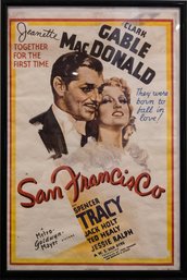 Clark Gable MacDonald A San Francisco Screenplay Poster
