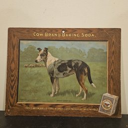 Cow Brand Baking Soda Advertisement Poster Sign