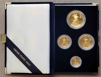 1988 American Proof Gold Eagle Set With Box And COA