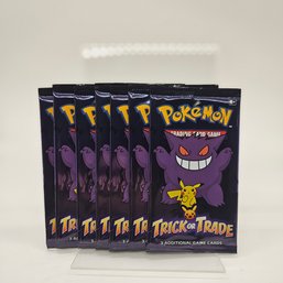 Lot Of 7 Trick Or Trade Pokemon Packs Sealed