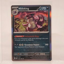 Nidoking Holo Pokemon 151 S & V Pokemon Card