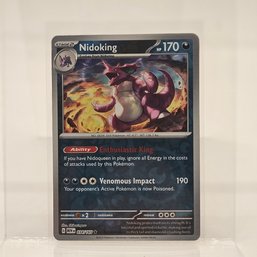 Nidoking Reverse Holo Pokemon 151 S & V Pokemon Card
