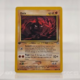 1st Edition Onix Neo Series Vintage Pokemon Card