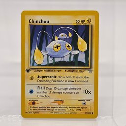 1st Edition Chinchou Neo Series Vintage Pokemon Card