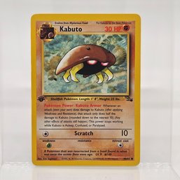 1st Edition Kabuto Fossil Series Vintage Pokemon Card