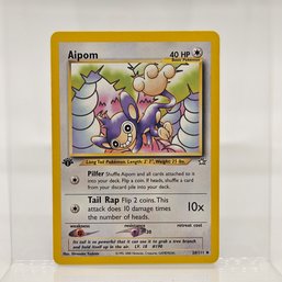 1st Edition Aipom Neo Series Vintage Pokemon Card