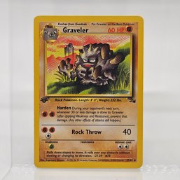 1st Edition Graveler Fossil Series Vintage Pokemon Card