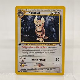 1st Edition Noctowl Neo Series Vintage Pokemon Card
