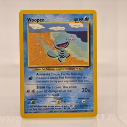 Wooper Neo Series Vintage Pokemon Card