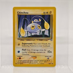 Chinchou Neo Series Vintage Pokemon Card