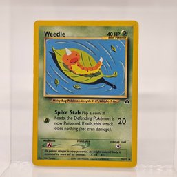 Weedle Neo Series Vintage Pokemon Card