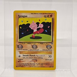 Tyrogue Neo Series Vintage Pokemon Card