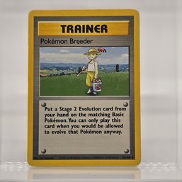 Pokemon Breeder Base Set Vintage Pokemon Card