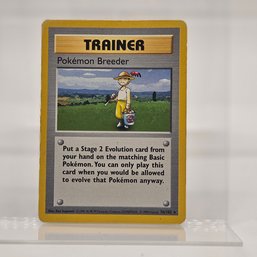 Shadowless Pokemon Breeder Base Set Vintage Pokemon Card