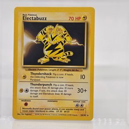Electabuzz Base Set Vintage Pokemon Card