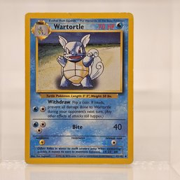 Wartortle Base Set Vintage Pokemon Card