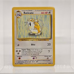 Raticate Base Set Vintage Pokemon Card