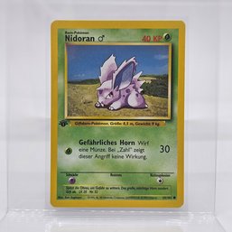 1st Edition Nidoran German Vintage Pokemon Card Base Set
