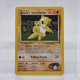 Brock's Sandshrew Vintage Pokemon Card Gym Series