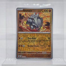 Rhyhorn Reverse Holo Pokemon Card 151 S & V
