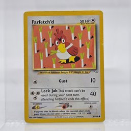 Farfetch'd Vintage Pokemon Card Neo Set