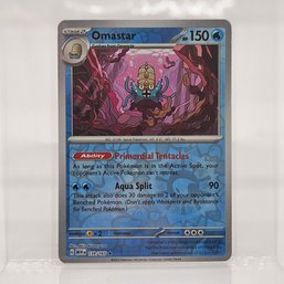 Omastar Reverse Holo S&V 151 Pokemon Card