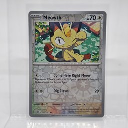 Meowth Reverse Holo S&V 151 Pokemon Card
