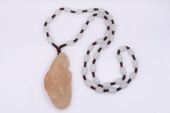 Natural Color Jade Pendant With Chain