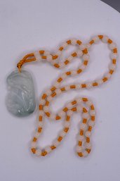 Natural Jade Pendant Wigh Chain