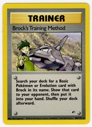 Brock's Training Method Gym Heroes Series Vintage Pokemon Card