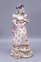 Vintage Porcelain Figurine Of Lady