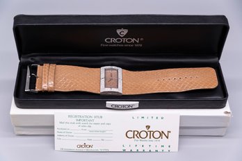 Croton Genuine Snake Skin Ladies Watch With Original Box