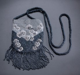 Handmade Antique Beaded Crossbody Bag