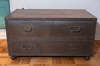 Beautiful Bronze Chests Trunks Wooden Inside