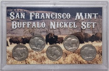 San Francisco Mint Buffalo Nickel Set In Slab