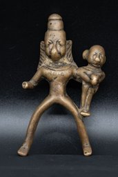 Antique Brass Hindu God Figurine