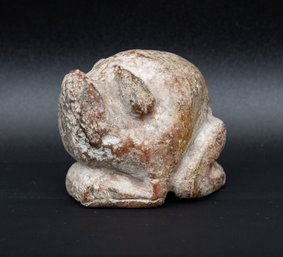 Antique Stone Hongshan Culture Carved Toad Figure