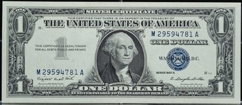 1957A One Dollar Blue Seal Silver Certificate MS Crisp