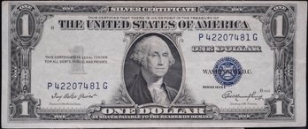 1935E One Dollar Blue Seal Silver Certificate