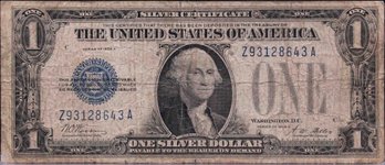 1928A One Dollar Funny Back Silver Certificate