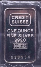 Credit Suisse 1oz Silver Bar