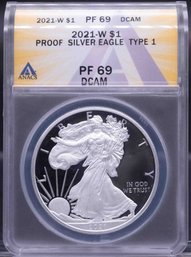 2021W American Silver Eagle ANACS PF69