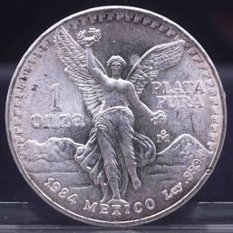 1984 Vintage Mexico 1oz Libertad Silver Coin