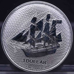 2023 Cook Island 1oz Mast Ship Silver Coin