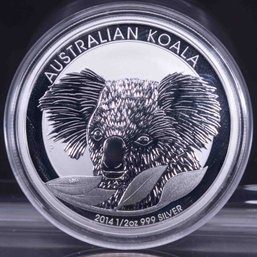 2014 Australia 1/2 Oz Koala Silver Coin