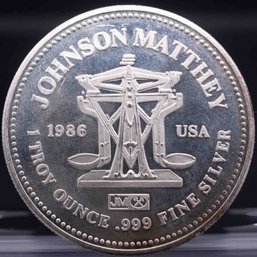 Vintage Johnson Matthey Freedom 1oz Silver Round