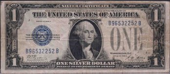 1928A One Dollar Blue Seal Funny Back Silver Certificate
