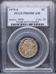 1975S 5C Jefferson Nickel PCGS PR69DCAM