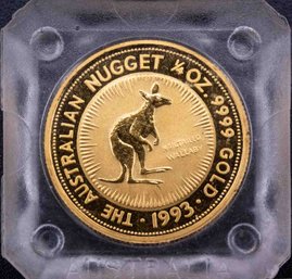 1993 Australian Nugget Kangaroo 1/4oz Gold Coin