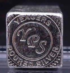 YPS 5oz Poured Silver Cube